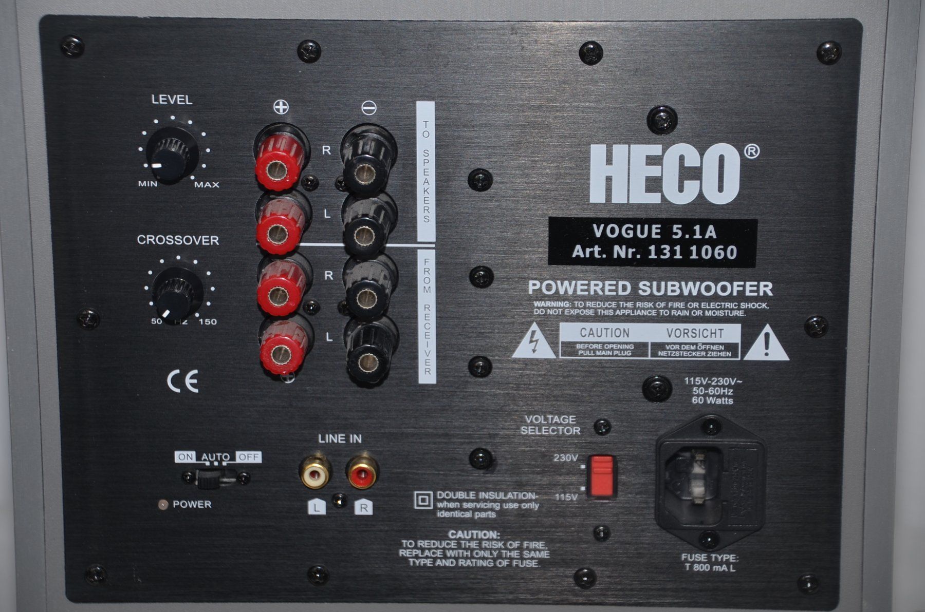 Heco Lautsprecher: Heco Vogue 5.1 Subwoofer – Gebraucht aus Collonges von arashee 5