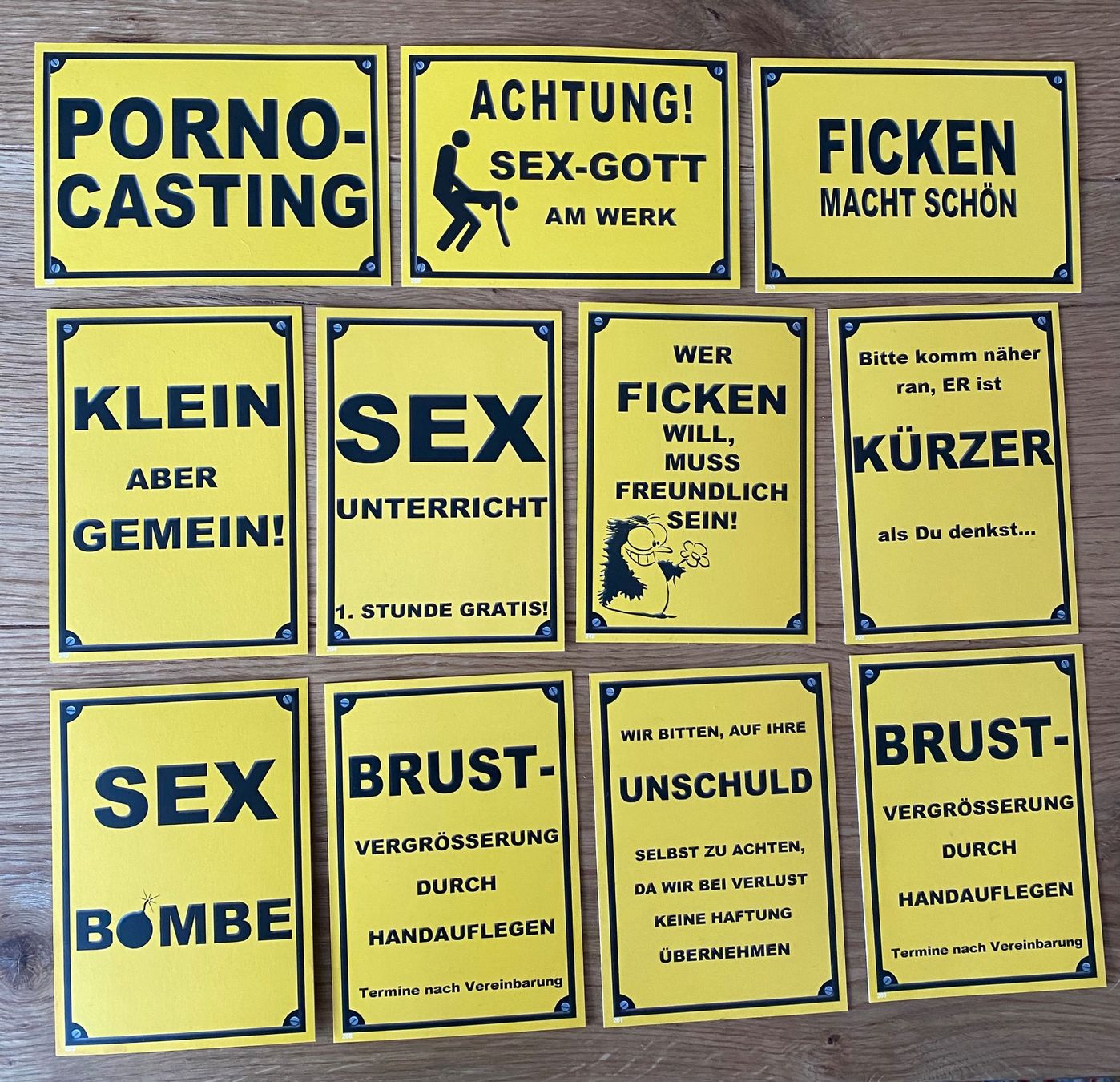 Cartoline postali: Verschiedene Postkarten mit coolen Sprüchen – Nuovo e nell'imballaggio originale da Zäziwil venduto da Emlea 1