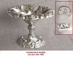 Fussschale Silber 228 g, 1840