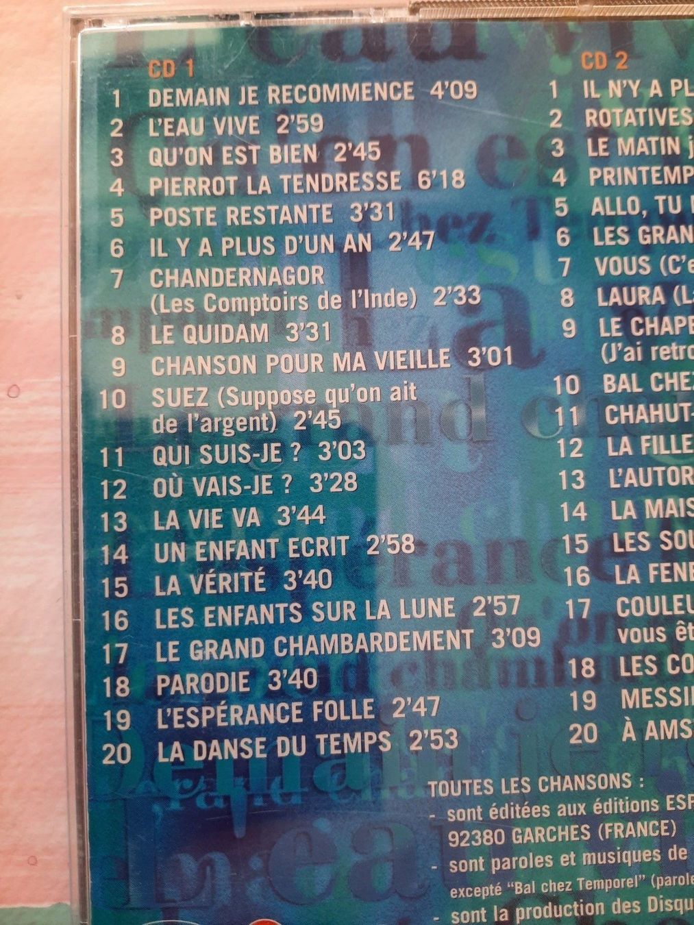CD: CD Guy Béart - Les grandes chansons – Usato da Pully venduto da bro_n52j 4