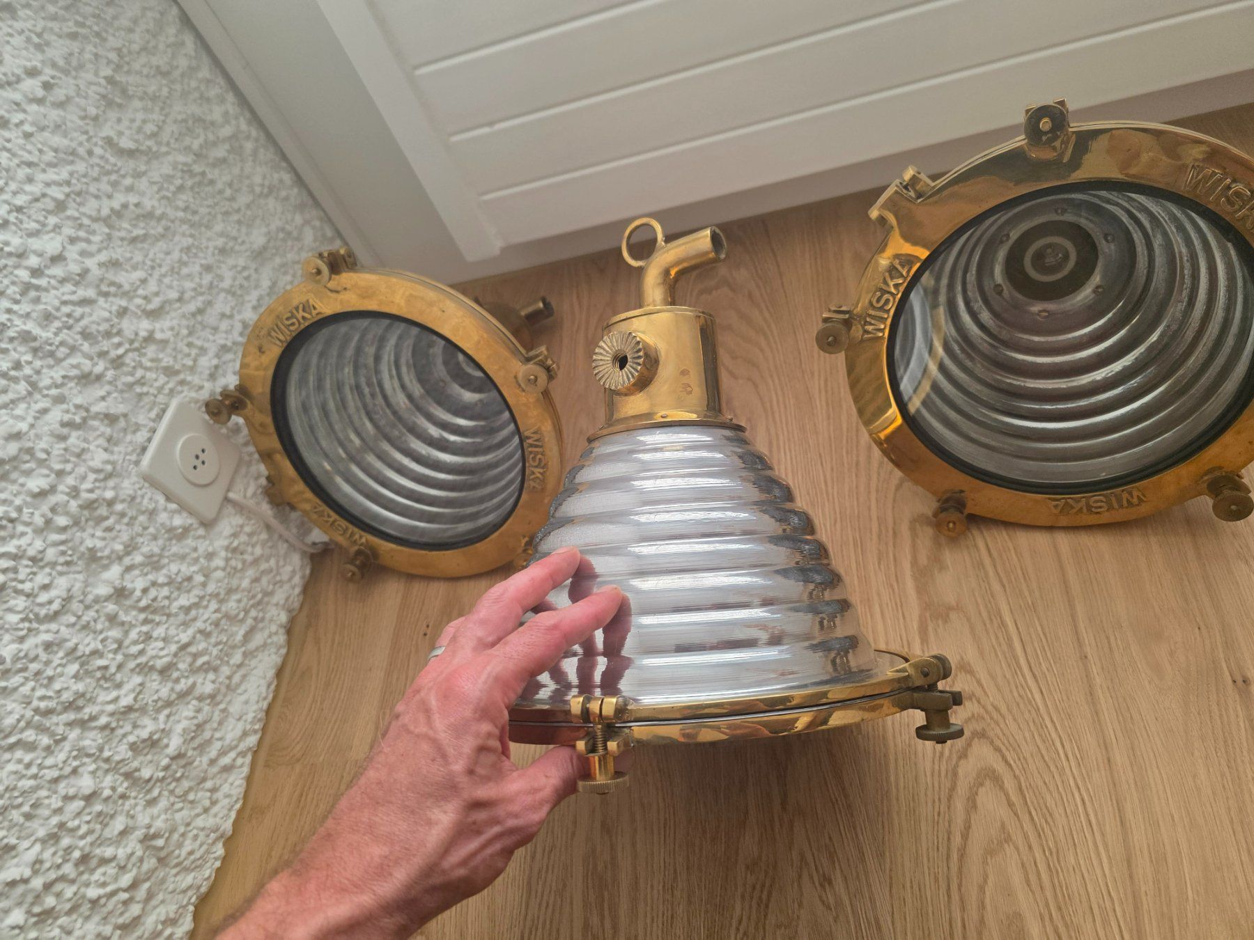Lampade: 3 Original WISKA Lampen – Nuovo (secondo la descrizione) da Ebikon venduto da Brenodor 1