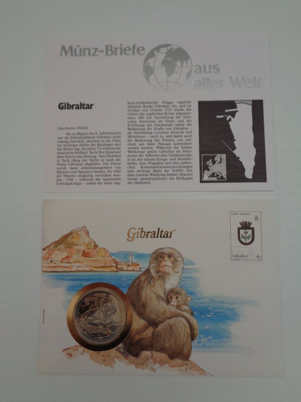 Alle Münzen: Münzbrief – Gibraltar – Neu (gemäss Beschreibung) aus Chur von omonia