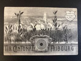 Postkarte Tir Cantonal Fribourg 1905