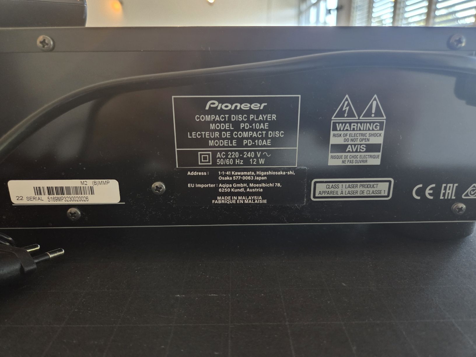 CD: Pionieer Compact Disc Player PD-10AD – Usato da Hauptwil venduto da Ch.Wid 2
