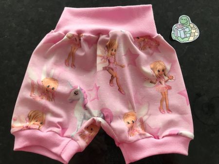 Kurze Pumphose Mitwachshose Einhorn, Elfe  Gr. 86/92 NEU
