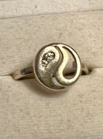 Gold-Ring 9K mit Brilliant "Yin und Yang"