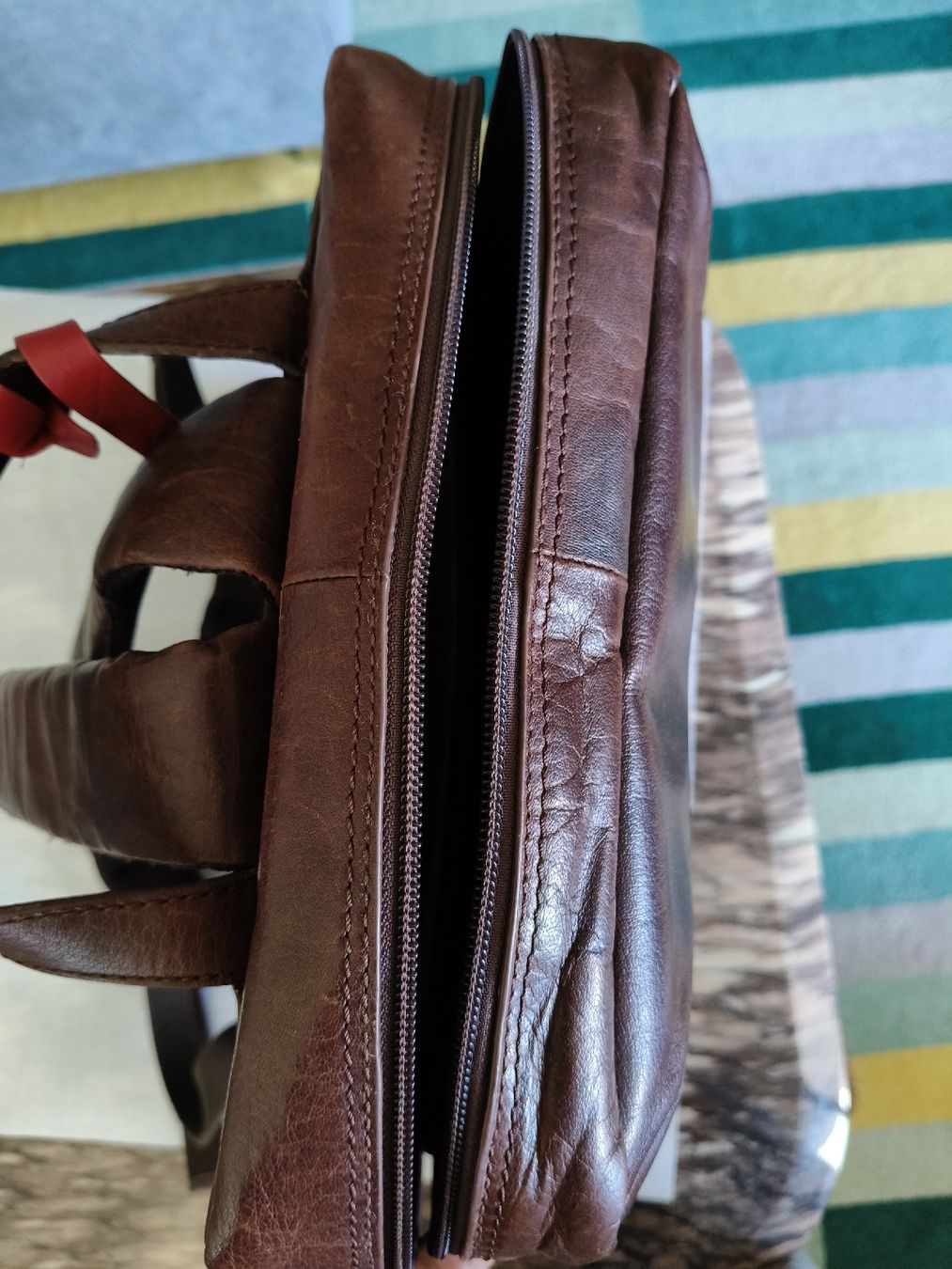 Rucksäcke: Lloyd Backpack Brown Leather Used – Gebraucht aus Zürich von sha_vw65 6