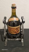 Antike La Vieille Prune Flasche im Metallgestell 1.5L