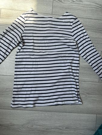 Haut rayé blanc et bleu