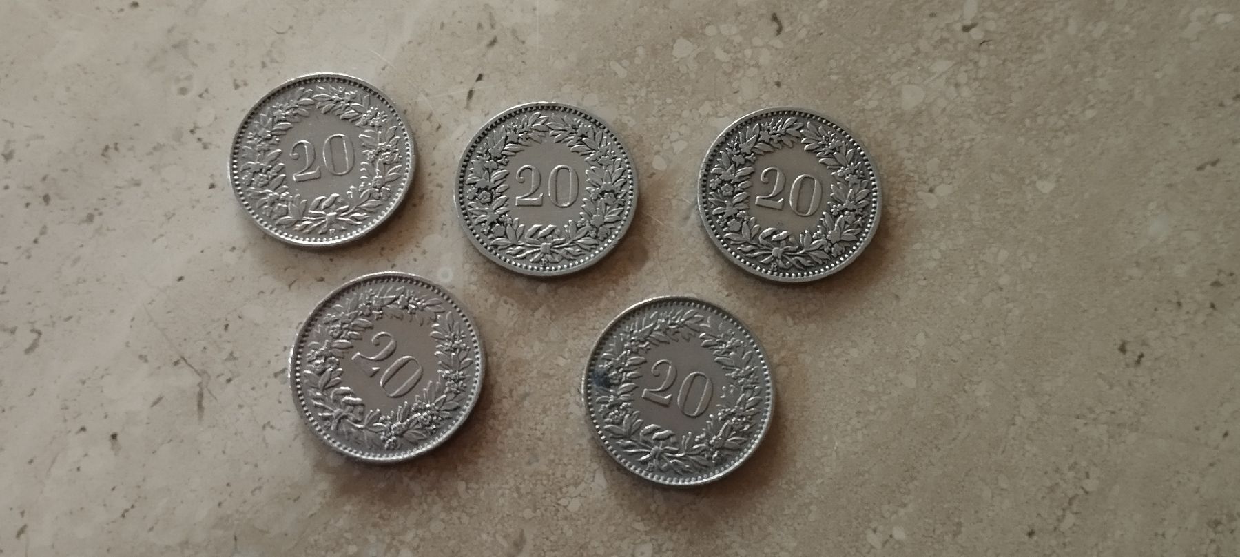 Tutti le monete: 10 x 20 Rappen Schweiz – Usato da Oberdorf SO venduto da and_jxk2 8