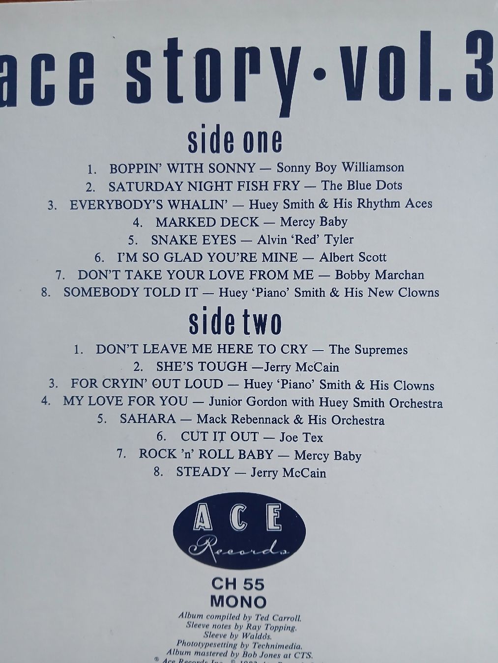 Schallplatten: LP - ACE records / volume 2 & 3 – Gebraucht aus Lausanne von Soulbrother 3