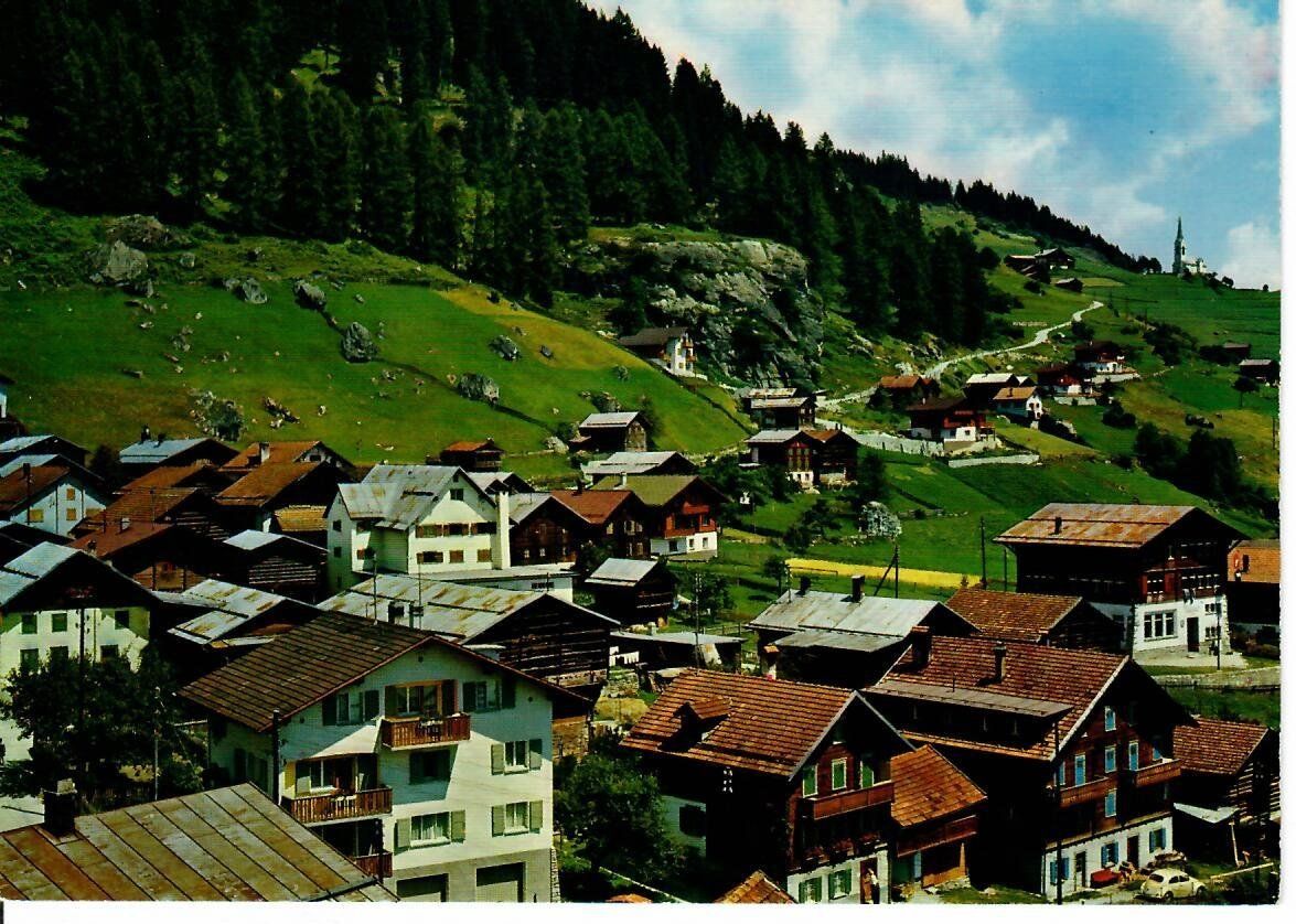 Cartoline postali: Ruschein mit Kirche von Ladir – Usato da Hochdorf venduto da Ziegel-16