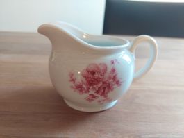 Kännchen Bosco Blumenmotiv weiss Keramik