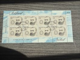 Alfred Nobel Briefmarken, Helvetia 110, Top Zustand!