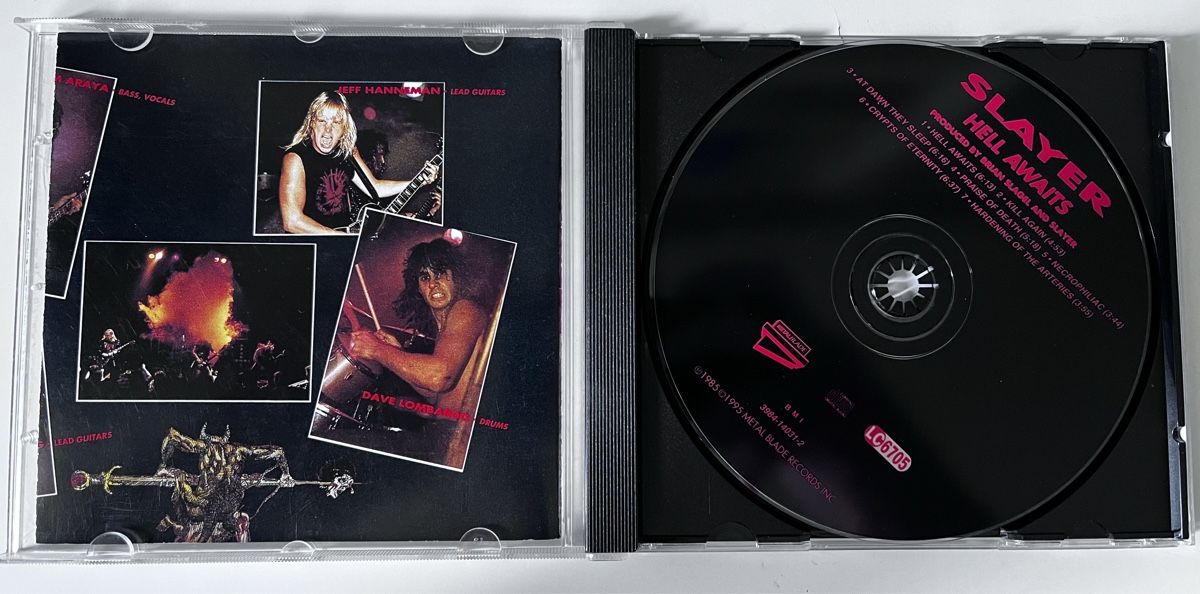 CD: Signierte Slayer Dave Lombardo signed Hell awaits – Usato da Zürich venduto da Tyler1983 2