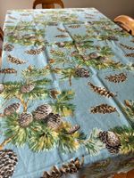 Tischset mit Servietten, Zapfenmuster (ca. 360 x 155 cm)