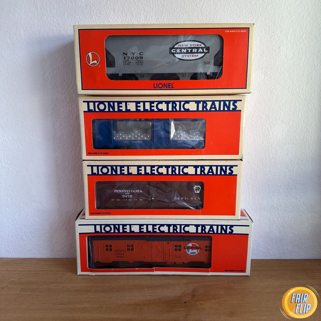 Lionel Modelleisenbahnen: Lionel 4er Set – Neu und originalverpackt aus Luzern von fairflip