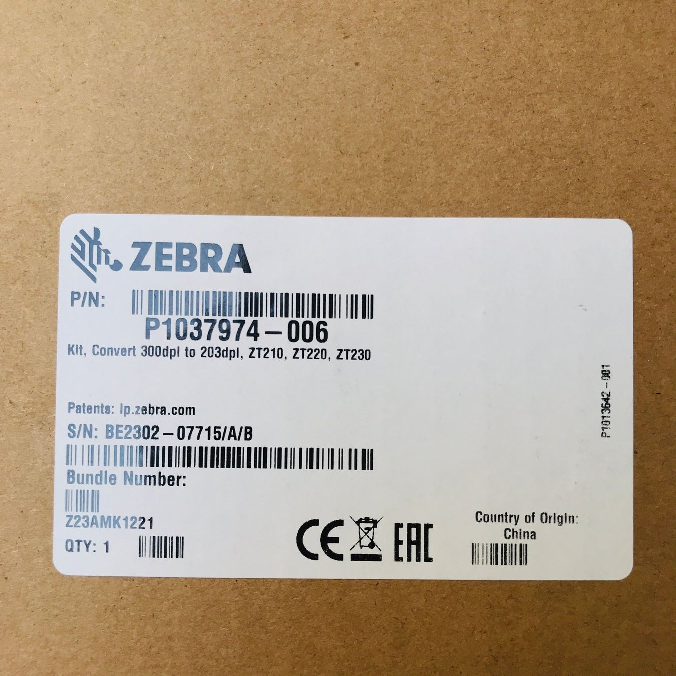 Filament: Zebra KIT CONVERT 300 TO 203DPI P1037974-006 – Neu (gemäss Beschreibung) aus Luzern von cap_pv8l 2