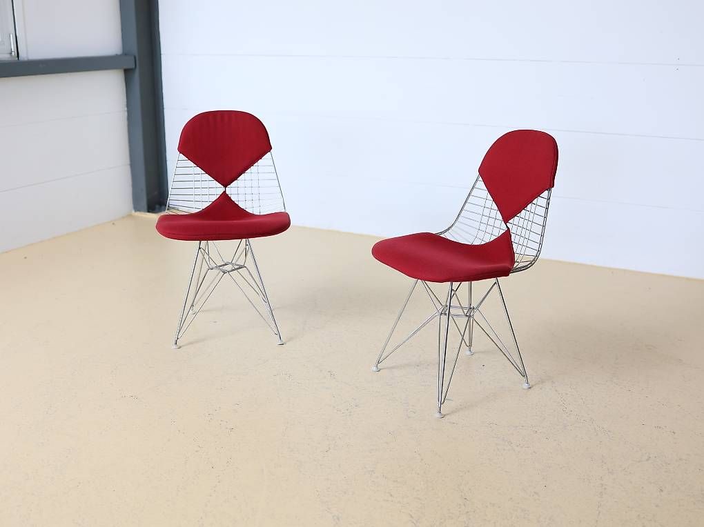 Vitra Sedie: VITRA Wire Chairs von Eames in Rot – Usato da Meinisberg venduto da atelier_TILIJA 4