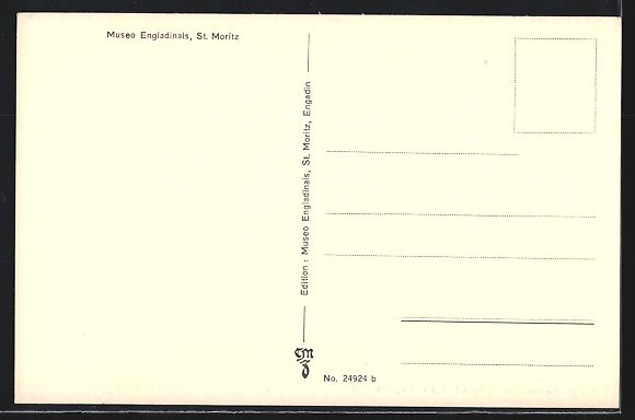 Cartoline postali: St. Moritz, Prunkstube aus dem Hause á  – Usato da Berlin venduto da bartko-reher 1