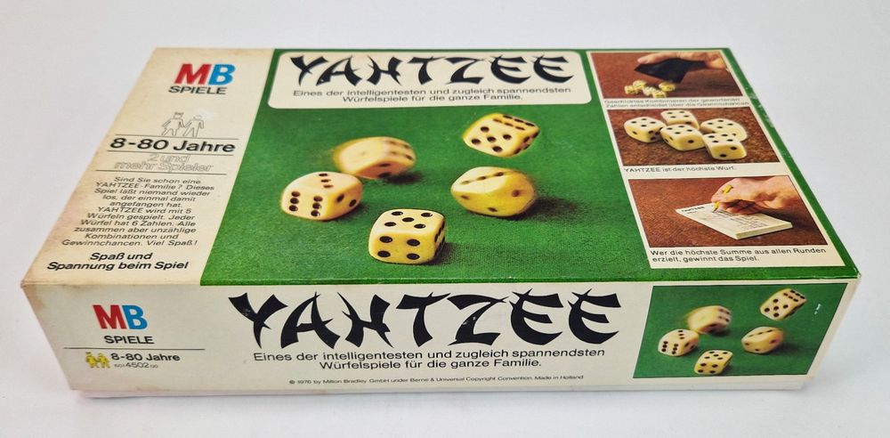 Würfelspiel Yahtzee Yatzy Kniffel Kismet Yams Original MB Kaufen