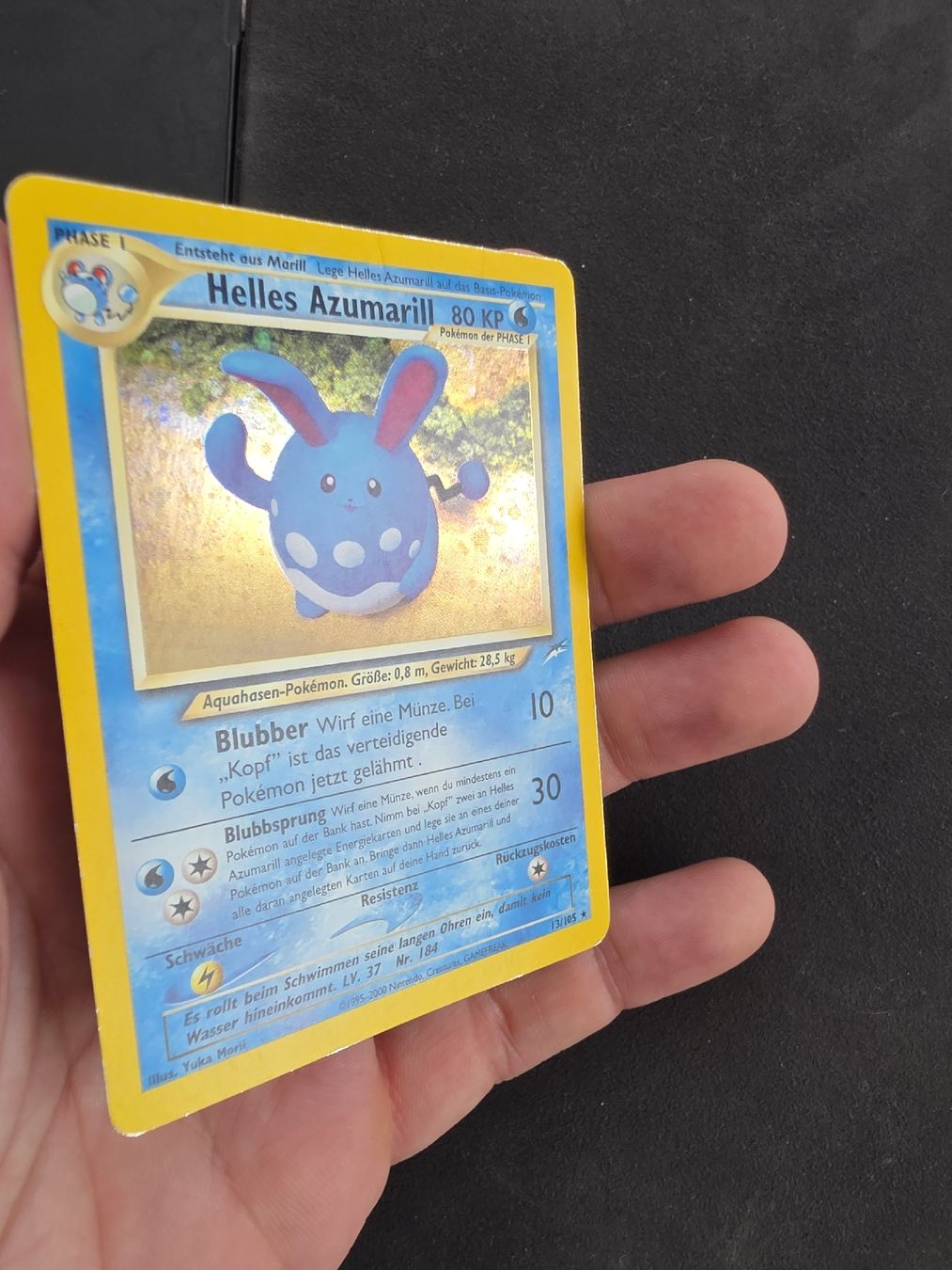 Pokémon Sammelbilder & Trading cards: Pokemon Karte Helles Azumarill Holo – Gebraucht aus oberbuchsiten von thug4 1