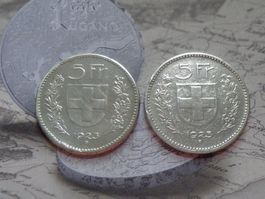 2 x 5 Fr. 1923 B