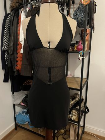 Party Mini Dress with mesh detail