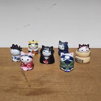 Figurines Naruto Chat Mignon, Lot de 7 Pièces, état neuf