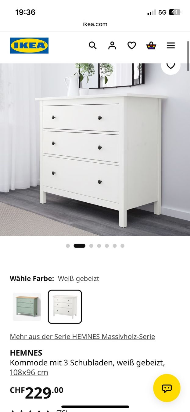 Ikea Kommoden: HEMNES KOMMODE – Gebraucht aus Oberägeri von mas_89cf