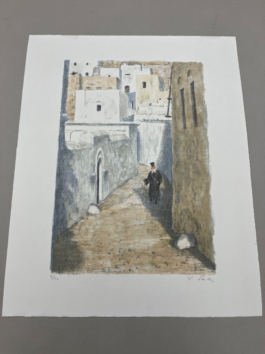 Grafica & Litografie: WALTER SAUTTER LITHOGRAPHIE SIGNIERT NUMMERIERT – Usato da Gersau venduto da grafik-kunst