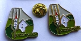 2 Pin Goldig und Metall Gesangsvereine Utzenstorf Kirch