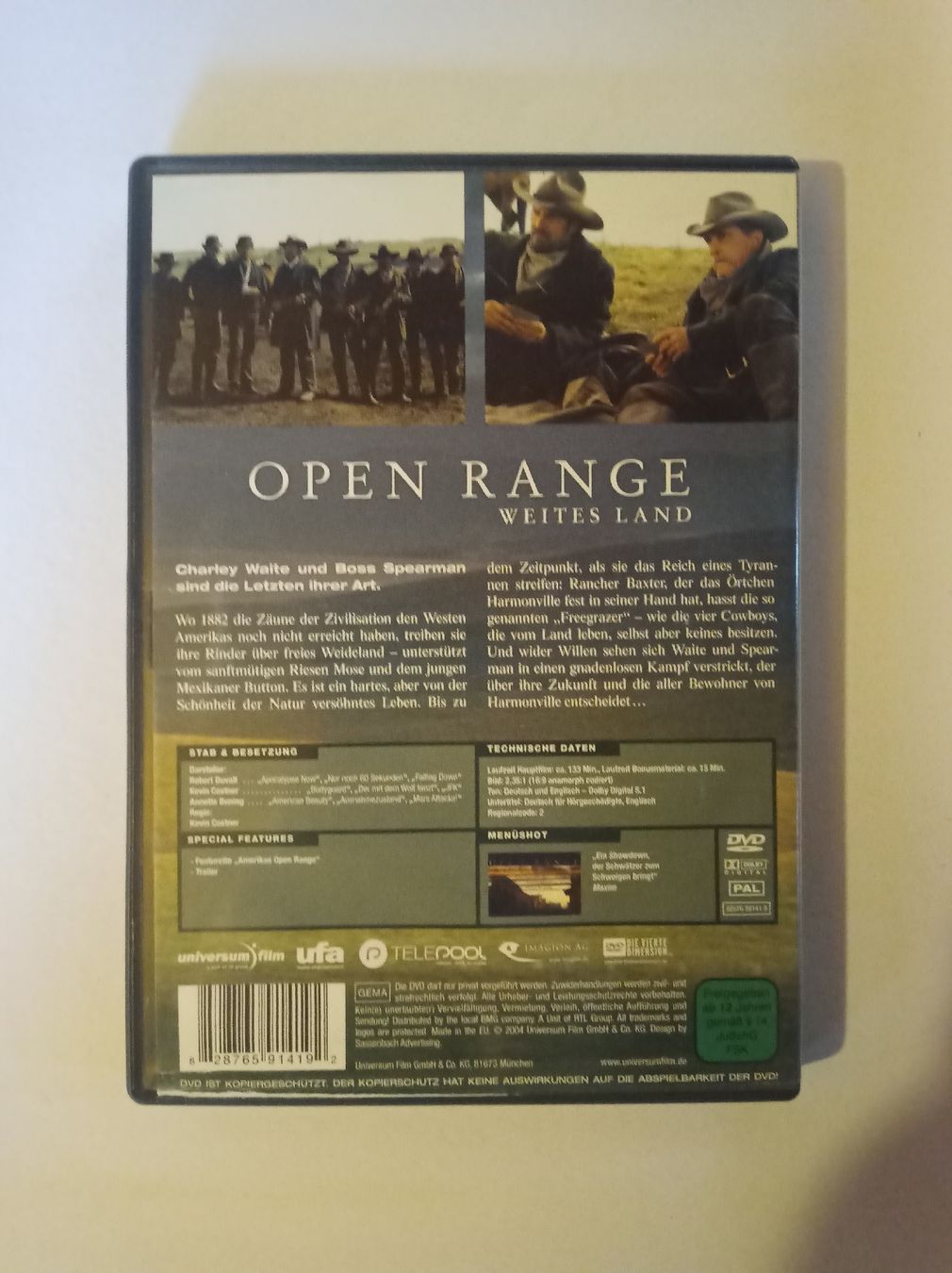 Tutti i DVDs: Open Range - Weites Land DVD, Kevin Costner Western – Usato da Tann venduto da Veebee6 1