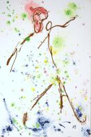 Informel Gemälde: The dancer