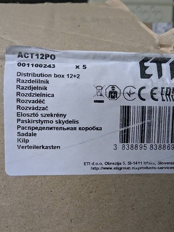 Alimentation électrique: Coffret électrique  – Neuf avec emballage d'origine à Sion par ers_qf7t 2