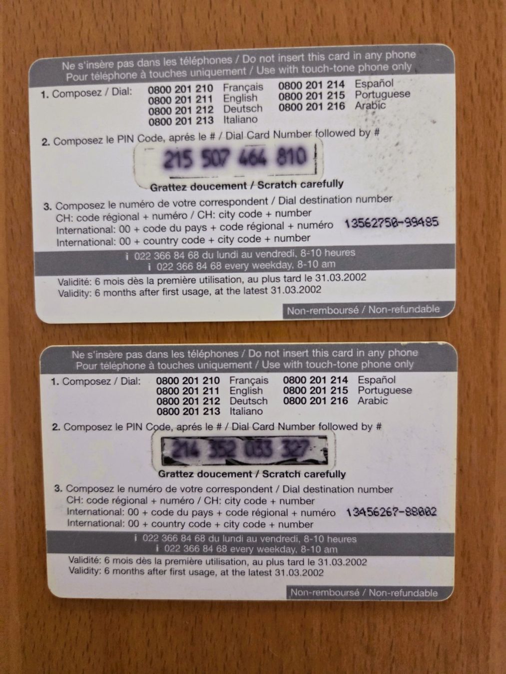 Schede telefoniche: DIVERSE - PREPAID - SCHWEIZ – Usato da Brüttisellen venduto da Nighttrain 1