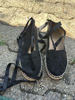 Damen Espadrilles schwarz 