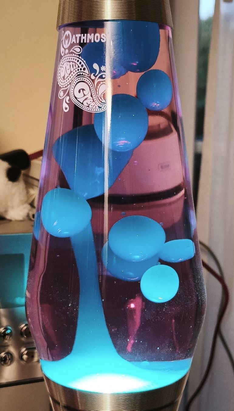 Mathmos Lampade: Mathmos Astro Ersatzflasche rosa hellblau Pretty Green – Usato da Zeglingen venduto da Vanillacoke 6