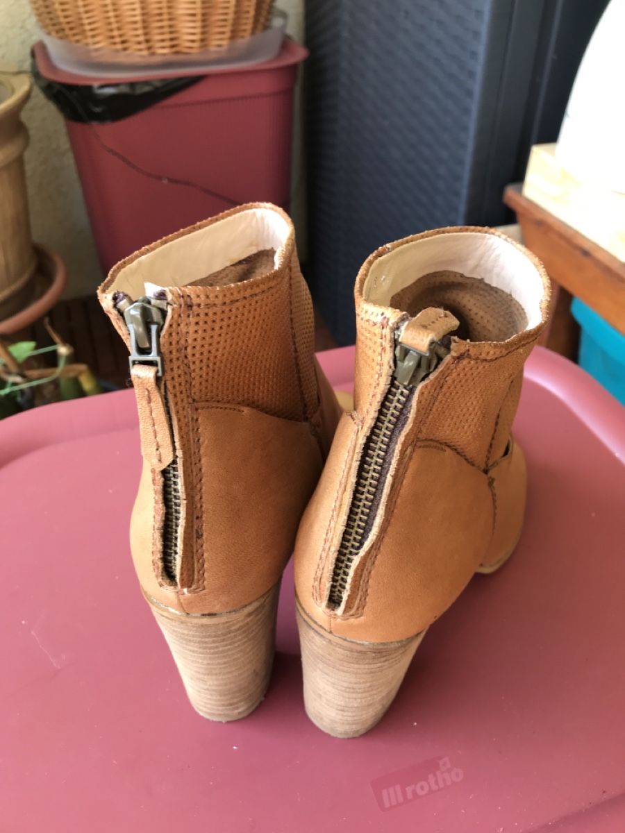 Damenschuhe: Elvis Zanon Sommer Stiefelette, Gr.37, Leder, hellbraun – Gebraucht aus Meilen von delta-da-spica 2