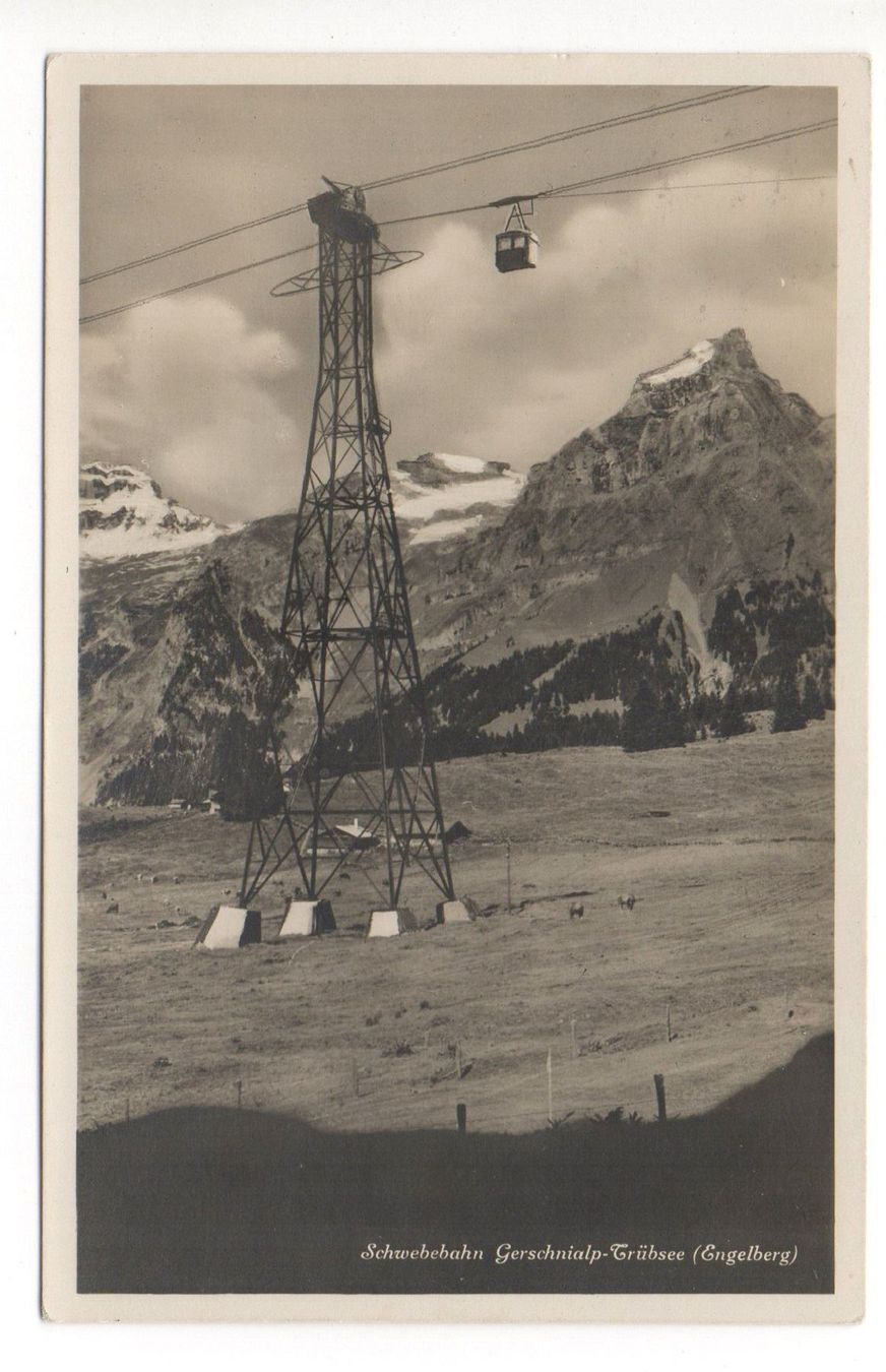 Cartoline postali: ENGELBERG Schwebebahn Gerschni-Trübsee – Usato da Jona venduto da philajona