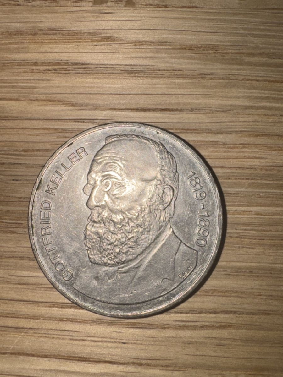 Tutti le monete: 5 Franken Gottfried Keller 1990 – Usato da Horw venduto da abc_b5tj 1