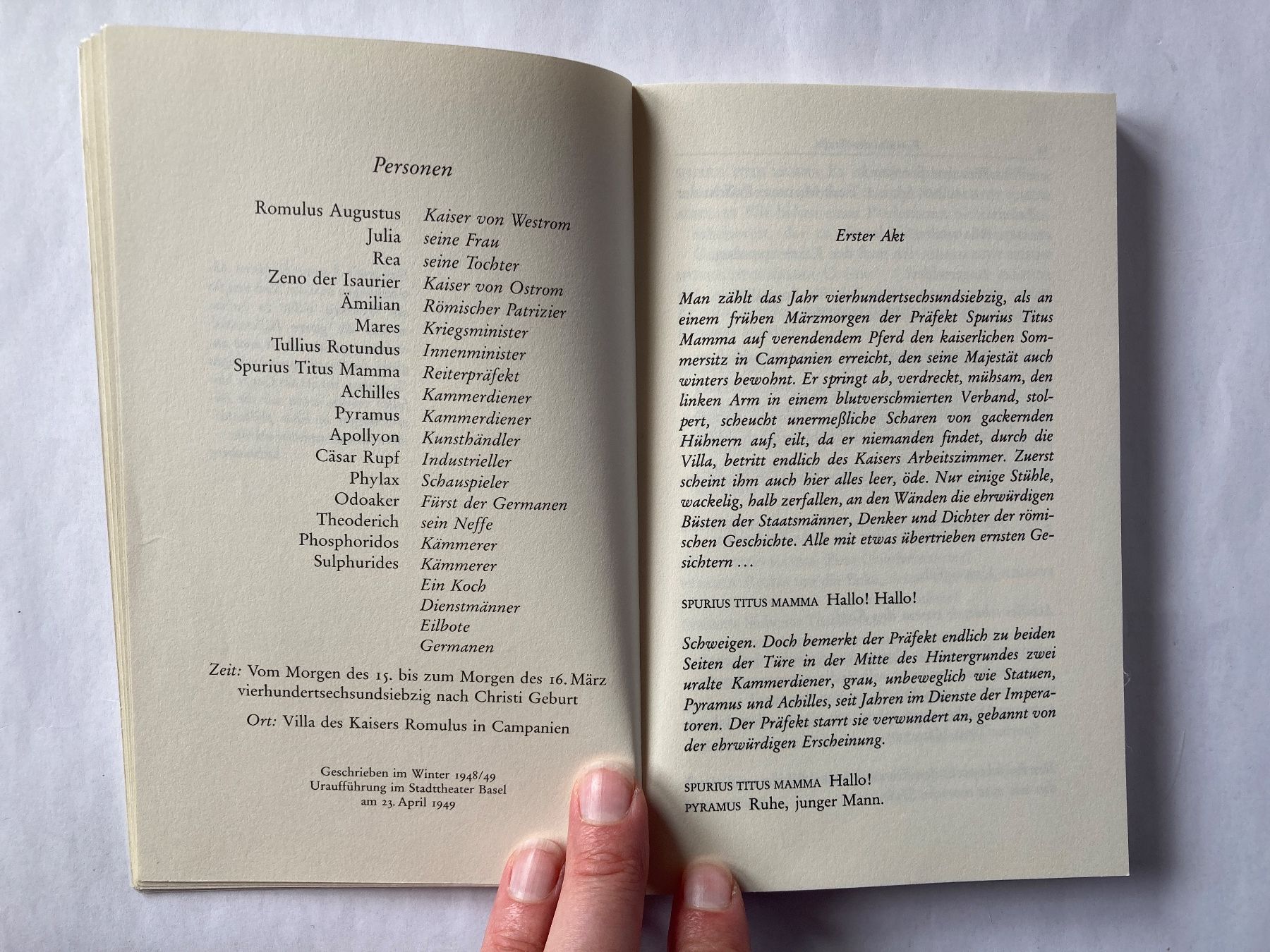 Bücher: Dürrenmatt: Romulus der Grosse, Komödie Theater – Gebraucht aus Bubendorf von Alpenheidi 7