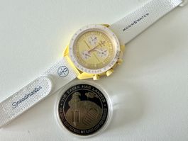 OMEGA x SWATCH Mission to the Sun + Apollo 11 coin