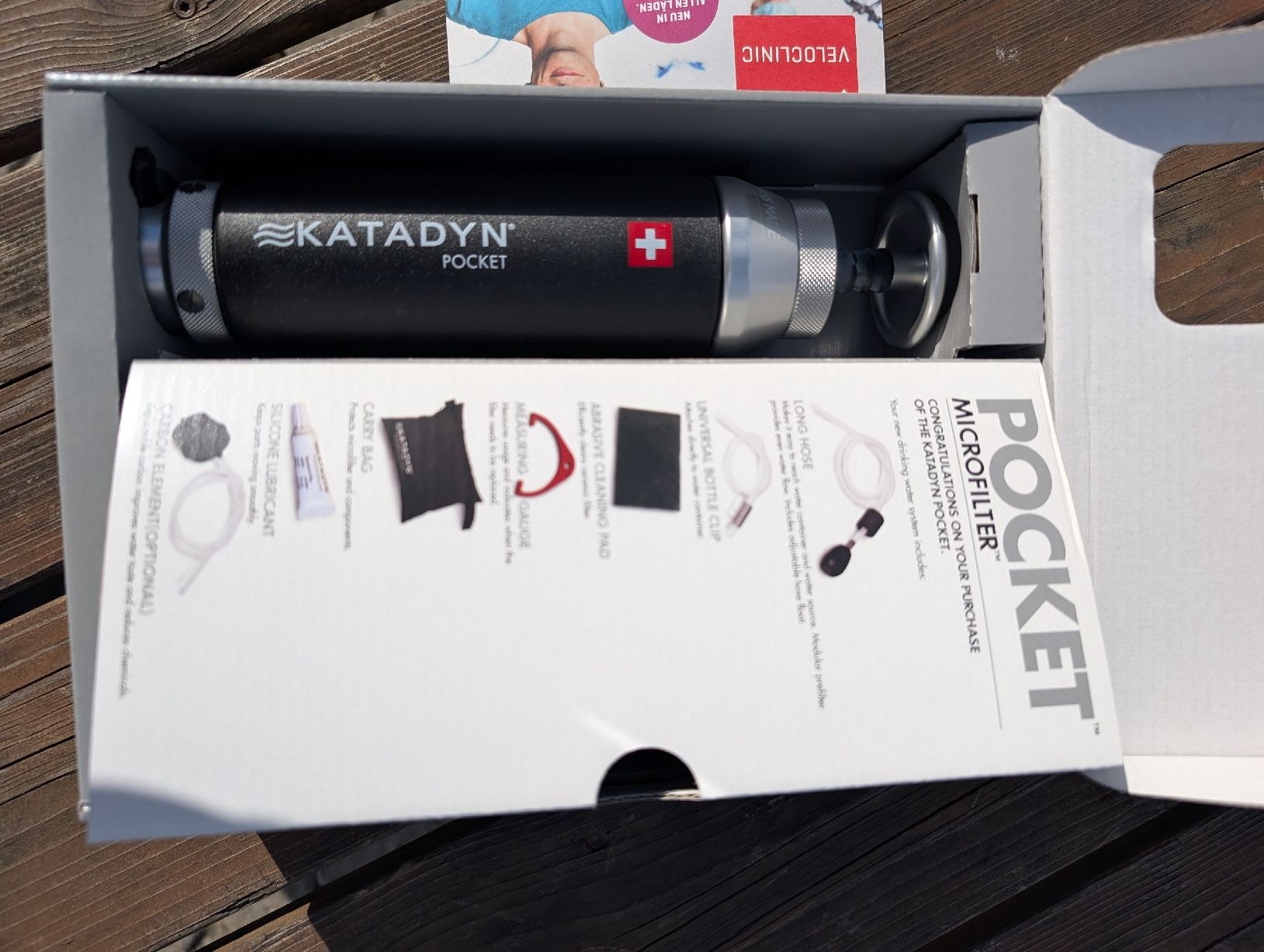 Katadyn Sanitari: Katadyn Pocket Wasserfilter, ungebraucht, Originalverpackt. – Nuovo e nell'imballaggio originale da Stansstad venduto da kli_fk6s 3