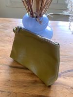 Pochette simili cuir kaki