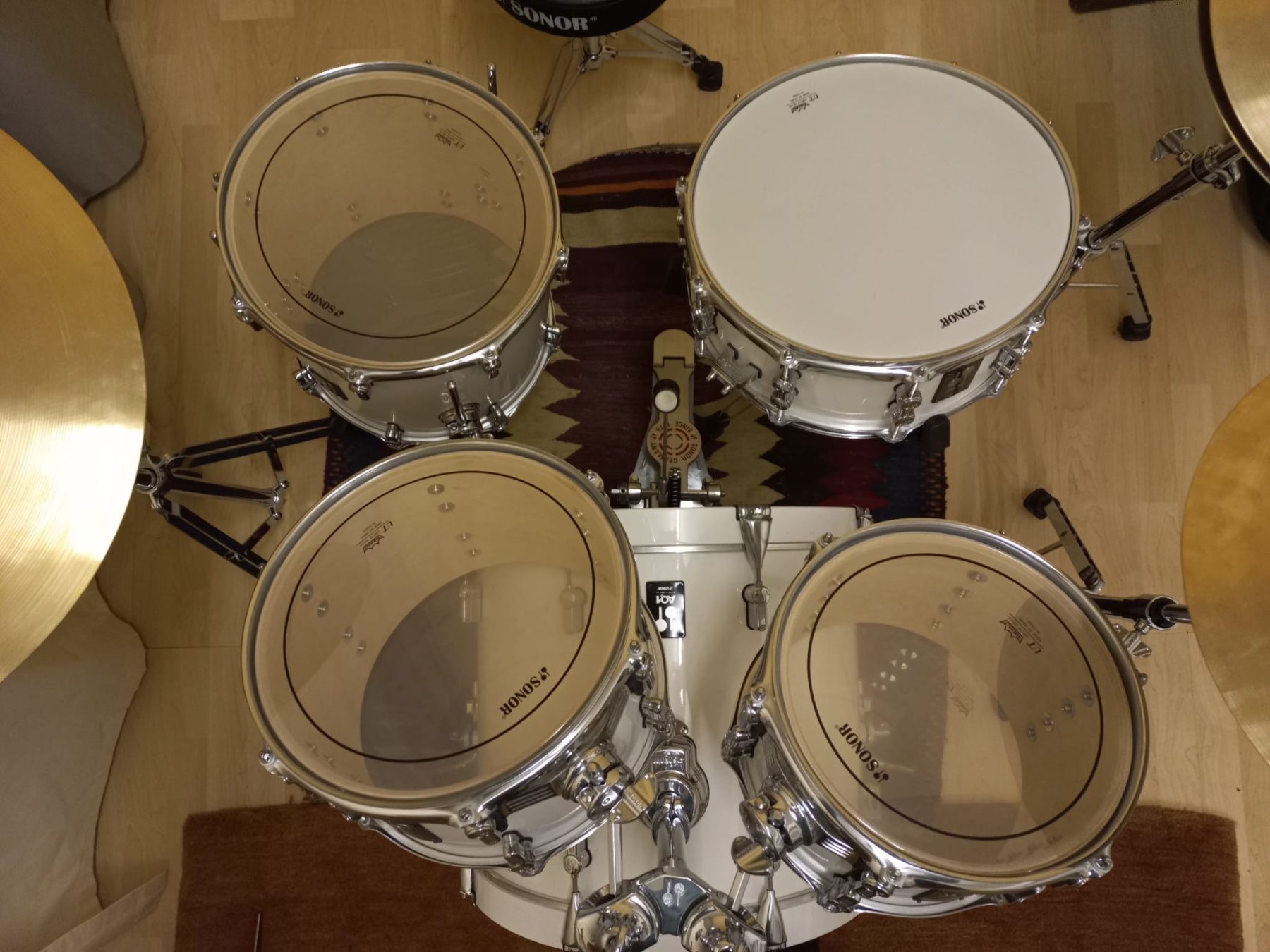 Sonor Strumenti musicali: Sonor Schlagzeug (weiss) – Nuovo (secondo la descrizione) da Bern venduto da nou_vqk8 2