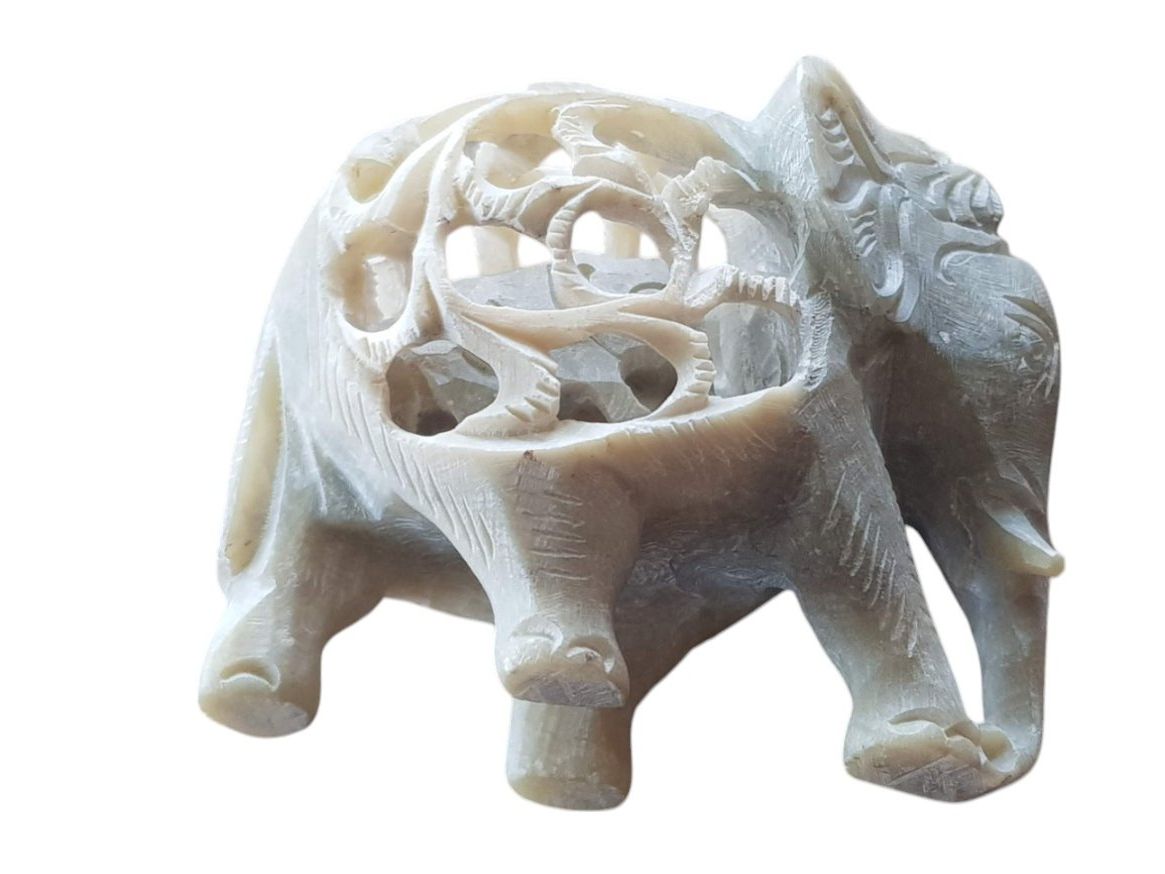 Statuette: antiker Elefant Stein – Usato da Mörschwil venduto da antiksalon21 5