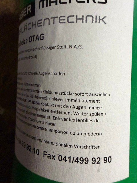 Pflegeprodukte: Oxidbeize Otag 0,5 Ltr – Neu und originalverpackt aus Ebmatingen von desalli 2