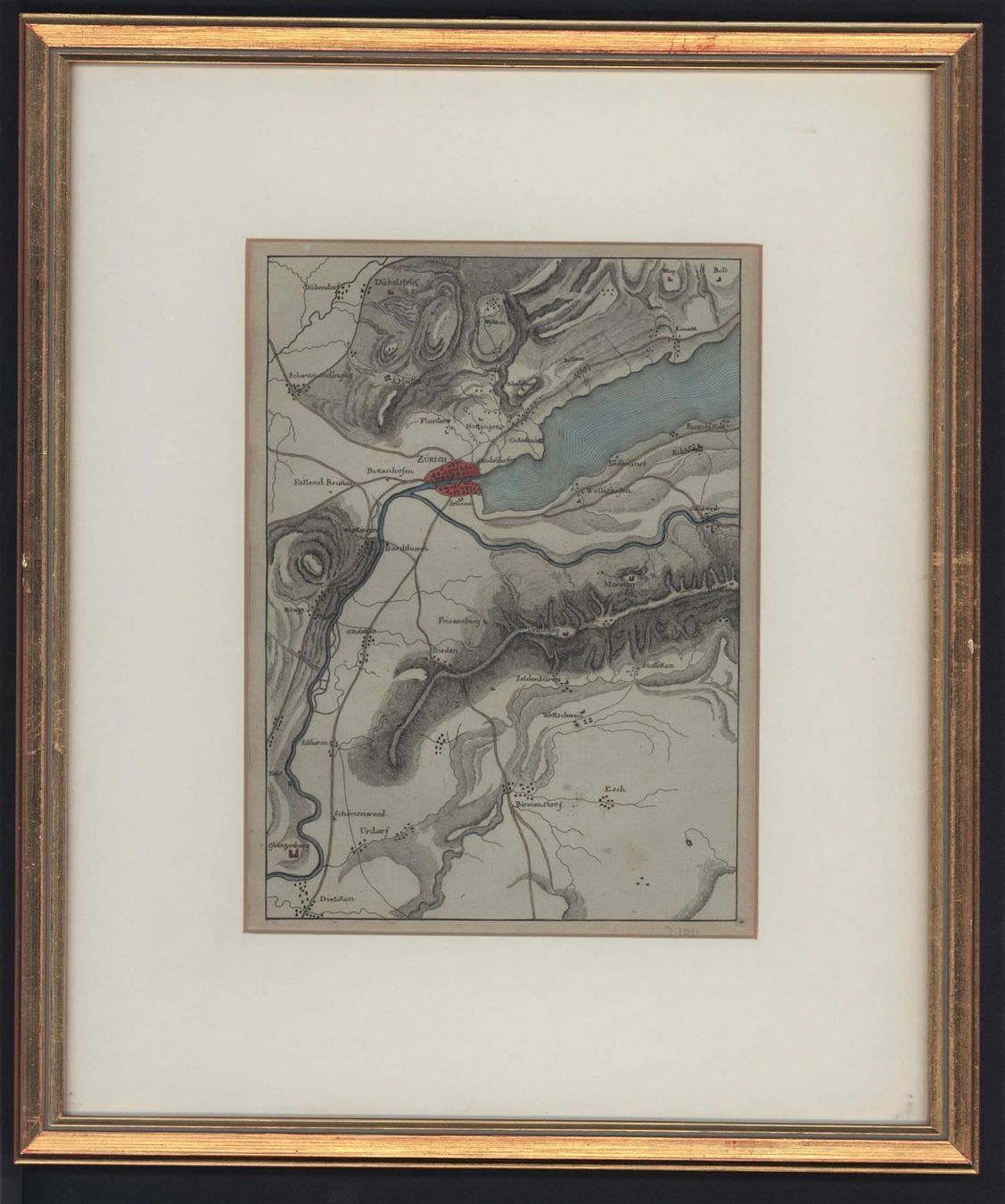 Cartine & Atlanti: Zürich Plan Kupferstich 1811 – Usato da Rafz venduto da Helvet32 1