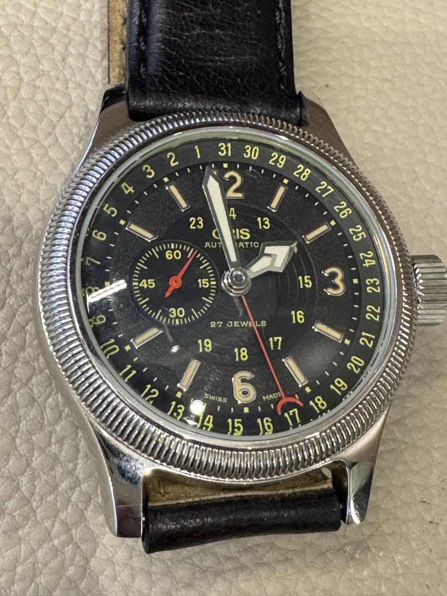 Oris Orologi: Oris Automatic Herrenuhr mit Lederarmband, gute Zustand – Usato da Montévraz venduto da W1965 1